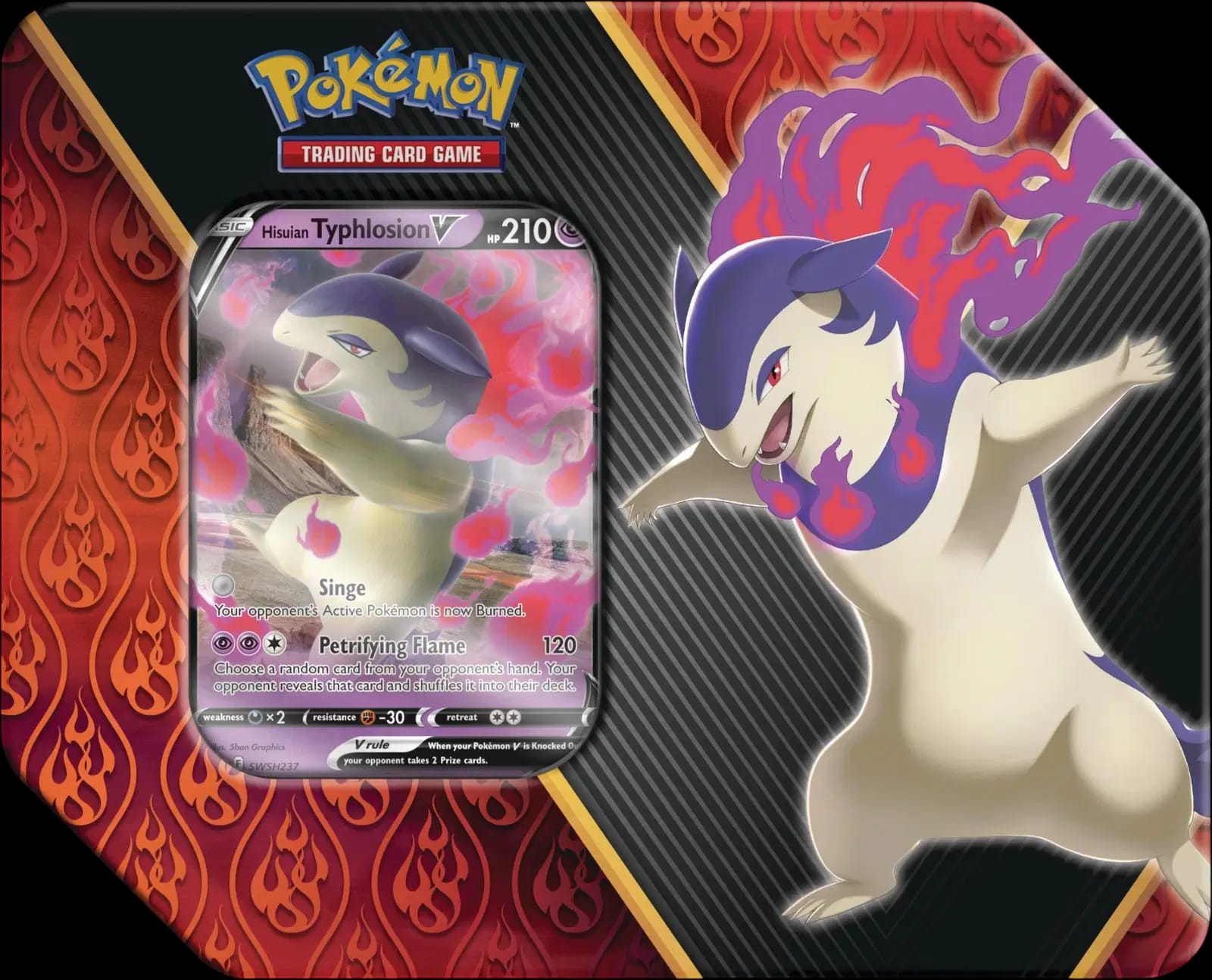 Divergent Powers Hisuian Typhlosion-V Tin 🇺🇸