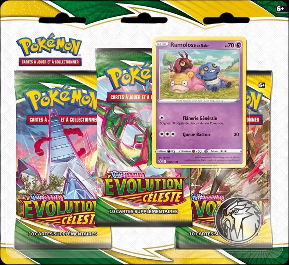 Evolving Skies - Three Pack Blister - Galarian Slowpoke