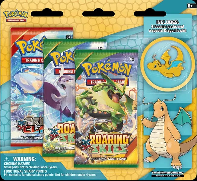 Roaring Skies - Collector's Pin Three Pack Blister - Dragonite