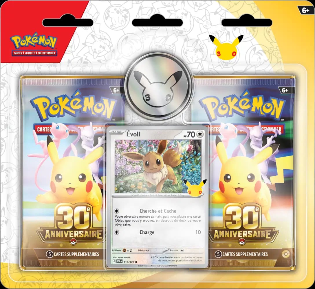 30th Celebration Eevee 2-Pack Blister