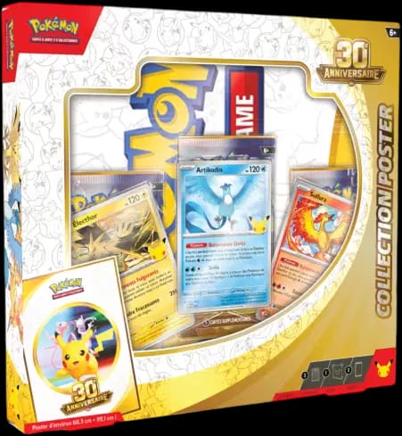 30th Celebration Poster Collection - Moltres, Articuno & Zapdos