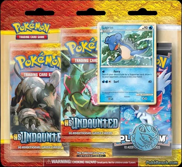 Undaunted Lapras 3-Pack Blister