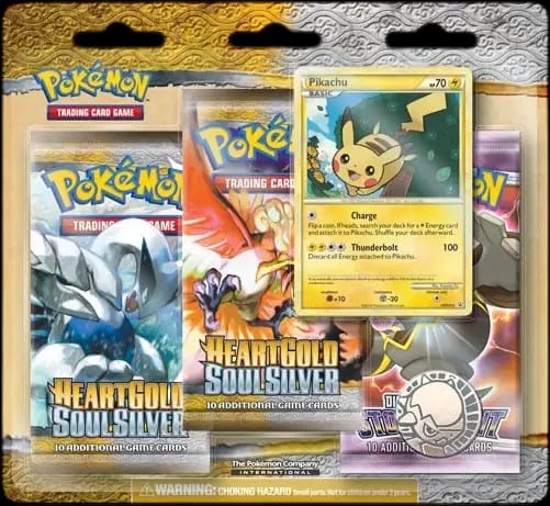 HeartGold SoulSilver Pikachu 3-Pack Blister