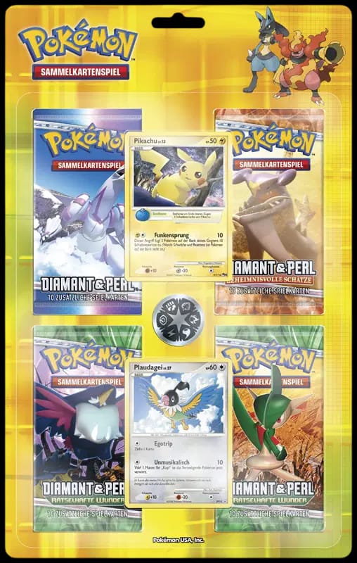 DP Value Pack 2 - Pikachu and Chatot - Yellow