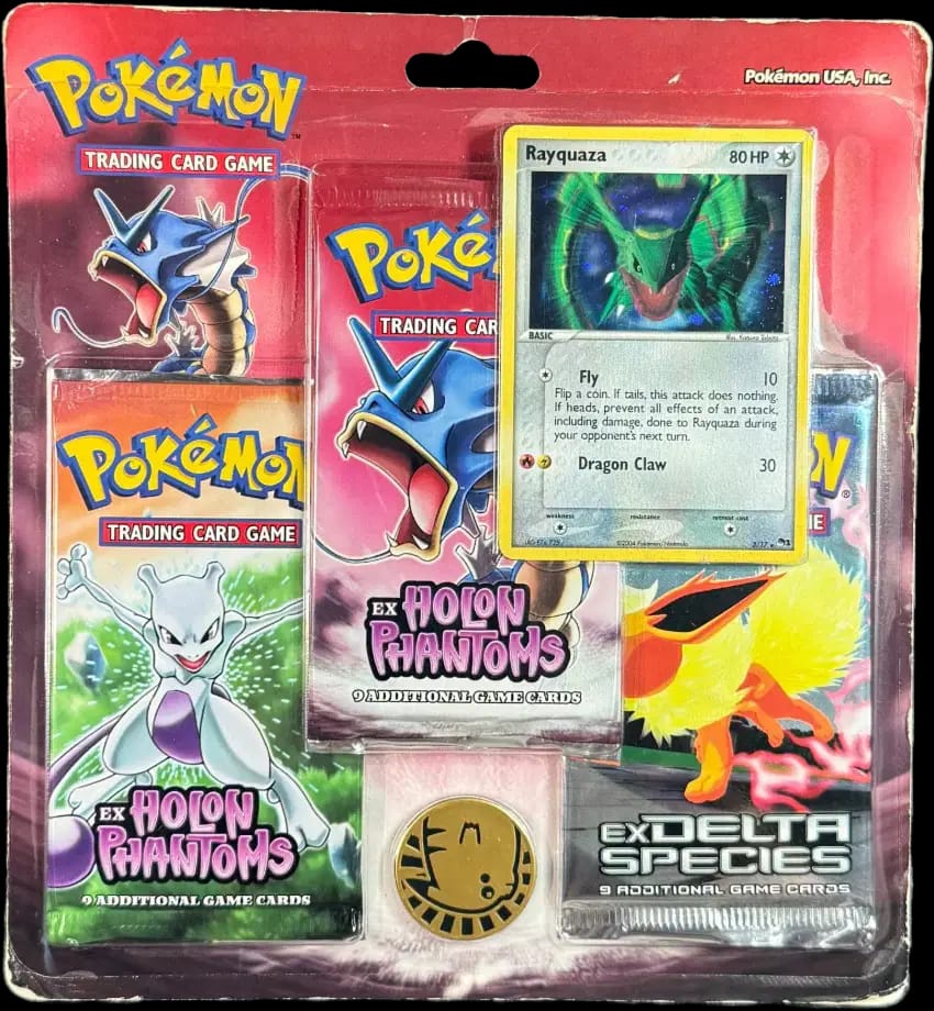 EX Holon Phantoms - Rayquaza 3-Pack Blisters