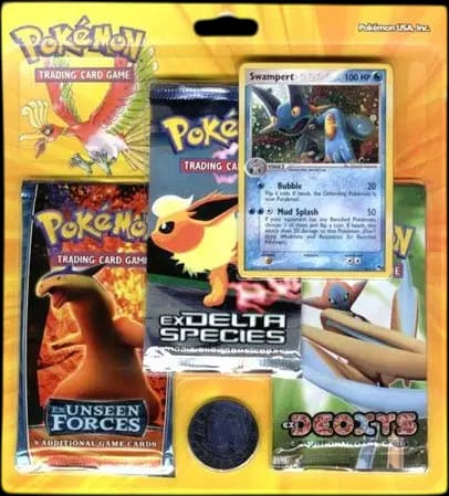 EX Unseen Forces - Swampert 3-Pack Blisters