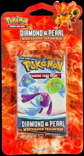 Diamond & Pearl : Mysterious Treasures Booster - Uxie, Mesprit & Azelf Blister 🇺🇸