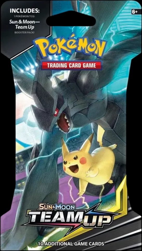 Team Up Booster-  Pikachu & Zekrom Blister 🇺🇸