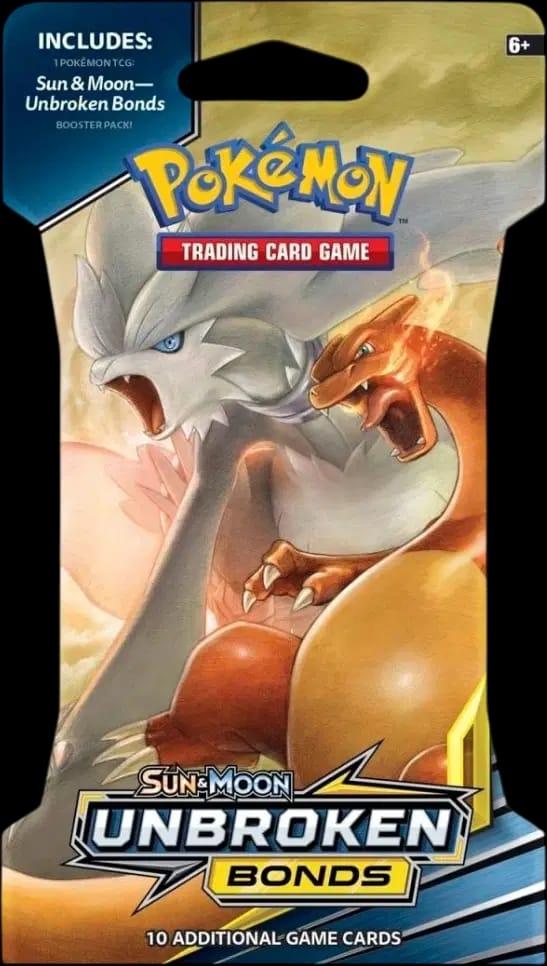 Unbroken Bonds Booster - Reshiram & Charizard Blister 🇺🇸