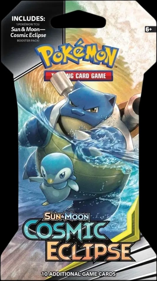 Cosmic Eclipse Booster - Piplup & Blastoise Blister 🇺🇸